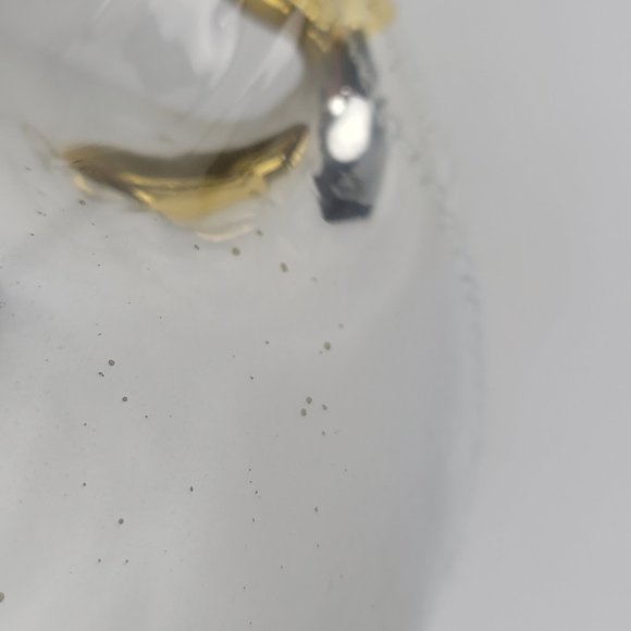 New Santaland Metallic Accent Cute Christmas Snowman 8" Small Cookie Candy Jar - Picture 3 of 7